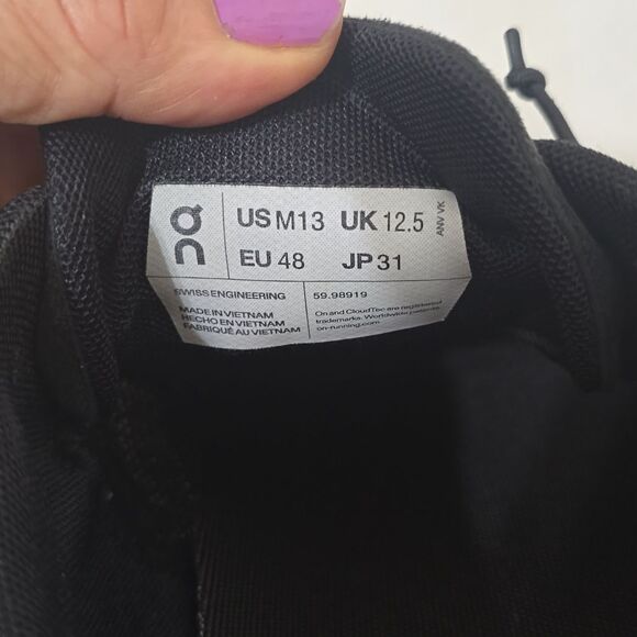 On cloud men's sneakers size 13 - Picture 7 of 9